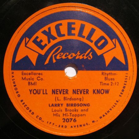 LARRY BIRDSONG - You'll never never know -B-.JPG
