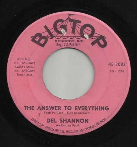 DEL SHANNON - The answer to everything -B-.JPG
