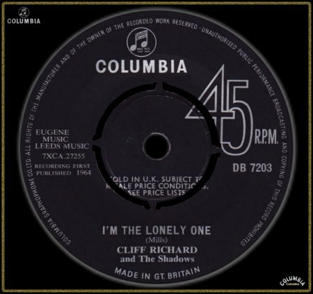 CLIFF RICHARD - I'M THE LONELY ONE_IC#002.jpg