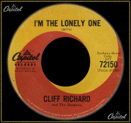 CLIFF RICHARD - I'M THE LONELY ONE_IC#004.jpg