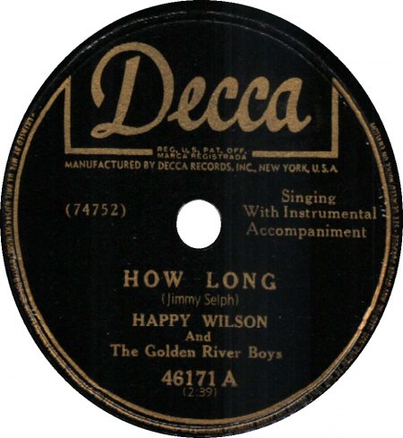 Happy Wilson &amp; the Golden River Boys - How long.JPG