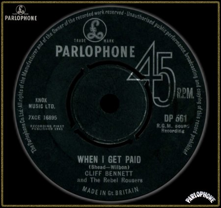 CLIFF BENNETT &amp; THE REBEL ROUSERS - WHEN I GET PAID_IC#002.jpg