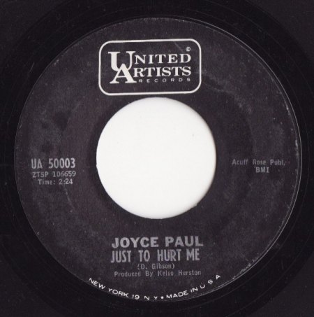 Paul, Joyce - Just to hurt me.jpg