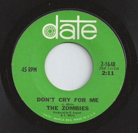 ZOMBIES - Don't cry for me -B-.JPG