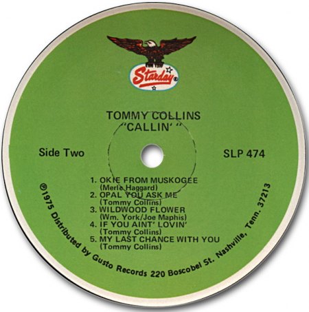Collins, Tommy - Callin' LP  (2).jpg
