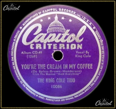NAT KING COLE TRIO - YOU'RE THE CREAM OF MY COFFEE_IC#002.jpg