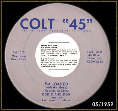 EDDIE &amp; DON - I'M LOADED (WITH THE BLUES)_IC#001.jpg