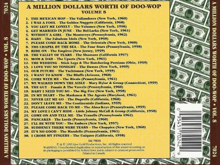A Million Dollars Worth Of Doo Wop Vol 8 (Back Cover).jpg