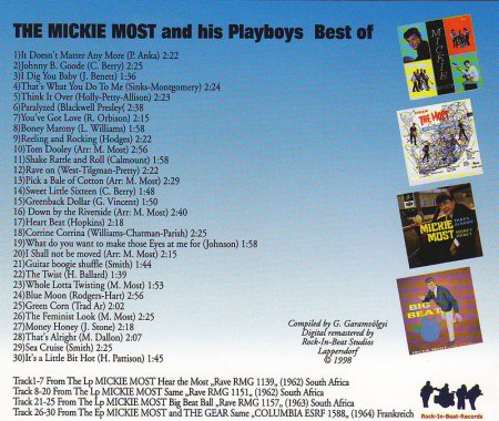 MICKIE MOST &amp; HIS PLAYBOYS - The Best Of Mickie Most - back 2.jpg