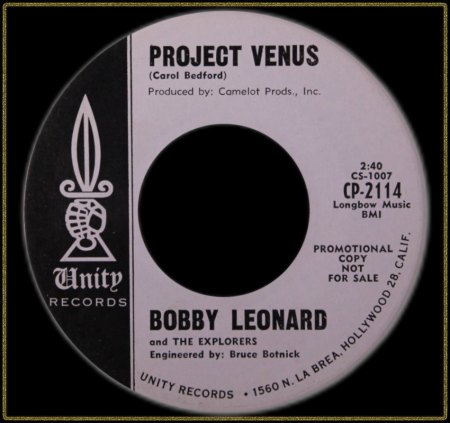 BOBBY LEONARD &amp; THE EXPLORERS - PROJECT VENUS_IC#003.jpg