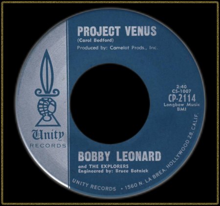 BOBBY LEONARD &amp; THE EXPLORERS - PROJECT VENUS_IC#002.jpg