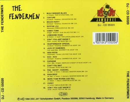 The Fendermen - Mule Skinner Blues (1994) - back.jpg