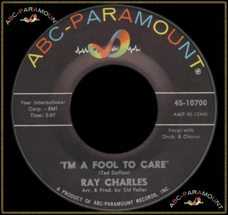 RAY CHARLES - I'M A FOOL TO CARE_IC#003.jpg