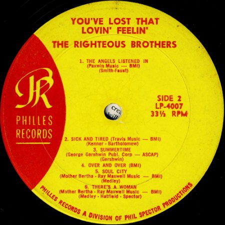 Righteous Brothers - You've Lost That Lovin' Feelin LABEL 2.jpg