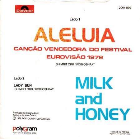 MILK &amp; HONEY - Aleluia - CV RS -.jpg