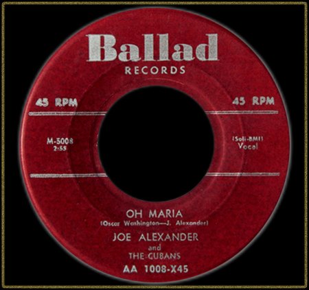 JOE ALEXANDER &amp; THE CUBANS - OH MARIA _IC#003.jpg