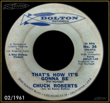 CHUCK ROBERTS - THAT'S HOW IT'S GONNA BE_IC#001.jpg