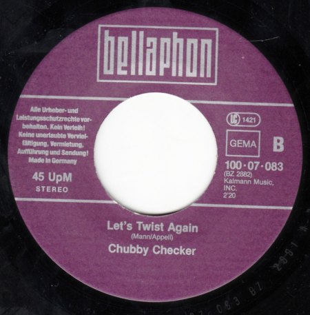 CHUBBY CHECKER - Let's twist again -B-.jpg