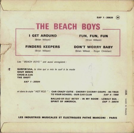 Beach Boys - I get around EP (2).JPG