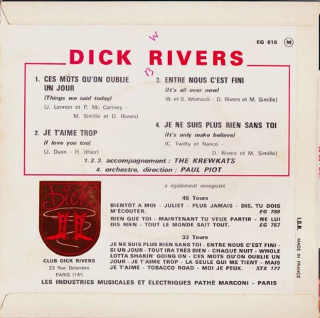 Rivers, Dick - Ces mots qu'on oublie jour (2).JPG