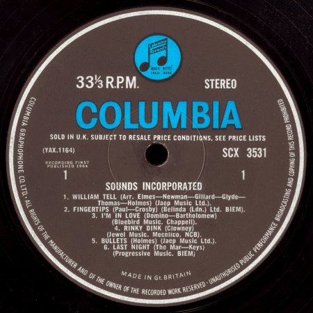 Sounds Incorporated - Sounds Incorporated - LP 1964 RECORD 456409  (5).jpg