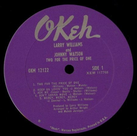 Williams, Larry &amp; Johnny Watson - Two for the price of one.jpg