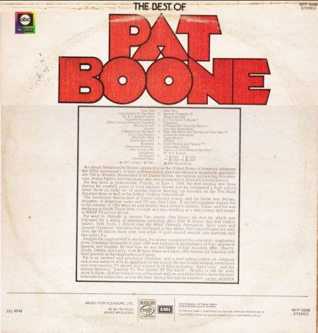 Pat Boone - The Best Of (LP 1976) - BACK.JPG