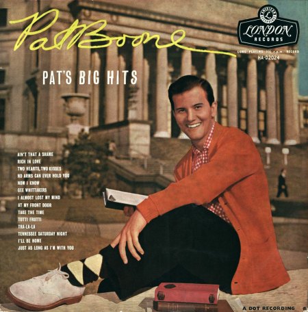Pat Boone - Pat's Big Hits (LP 1957) - Front.jpg