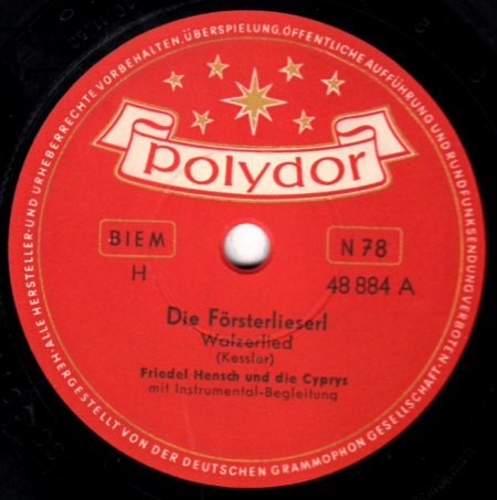 FRIEDEL HENSCH &amp; DIE CYPRYS - Die Försterlieserl -A-.jpg