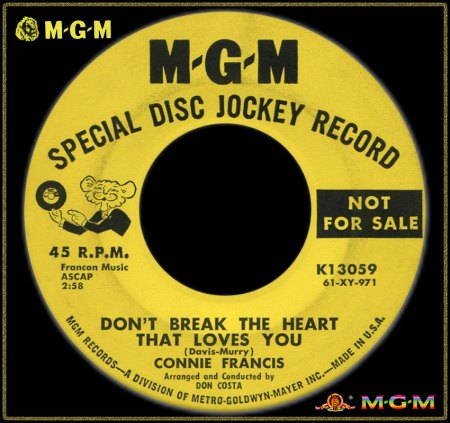 CONNIE FRANCIS - DON'T BREAK THE HEART THAT LOVES YOU_IC#003.jpg
