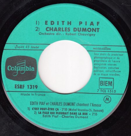 EDITH PIAF &amp; CHARLES DUMONT-EP -A-.jpg