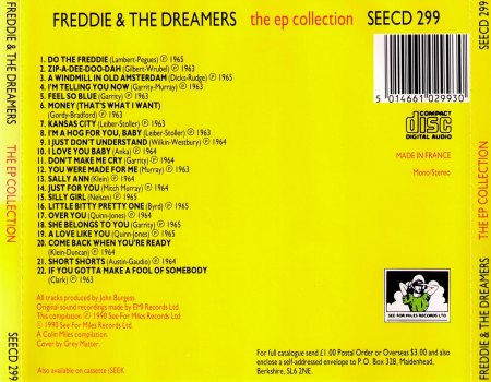 Freddie &amp; The Dreamers 1990 - The EP Collection -Tras.jpg