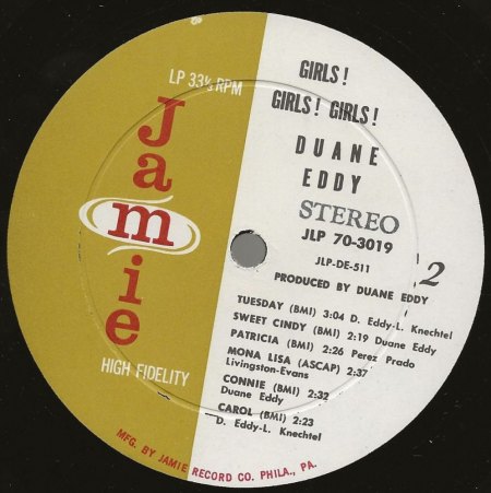 DUANE EDDY JAMIE EP's + LP's