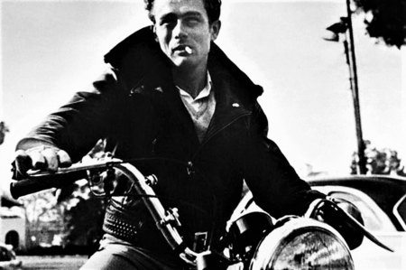 Und James Dean als Biker 1954-55