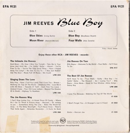 JIM REEVES - EP's