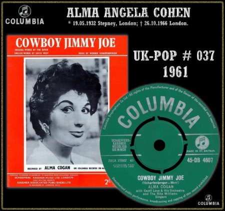 ALMA COGAN - COWBOY JIMMY JOE