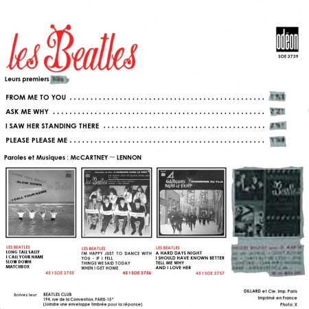 EP The Beatles arr SOE 3739 France.jpg