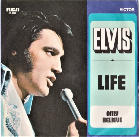 ELVIS Sofortplatte für MAI 1971 ONLY BELIEVE
