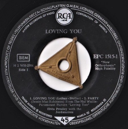 Elvis EP 1515-1-3 Loving You