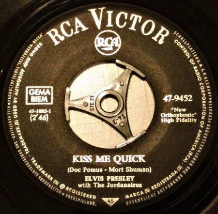 RCA 47-9452 Kiss Me Quick