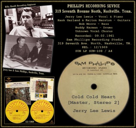 JERRY LEE LEWIS  - COLD COLD HEART [MASTER] (S2)