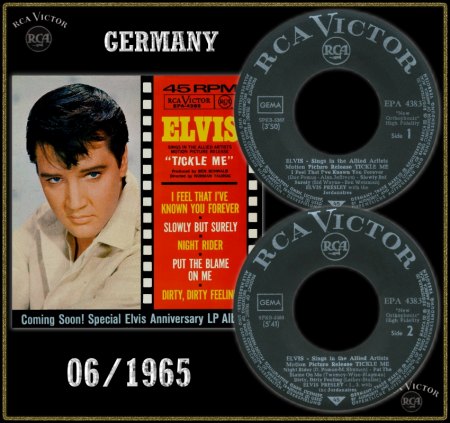 ELVIS PRESLEY RCA VICTOR (G) EP EPA-4383