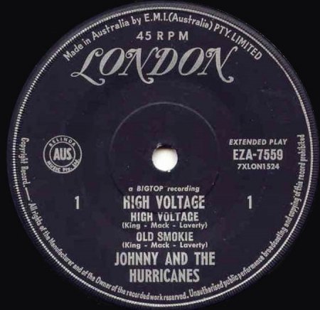 JOHNNY & THE HURRICANES - EP Australien