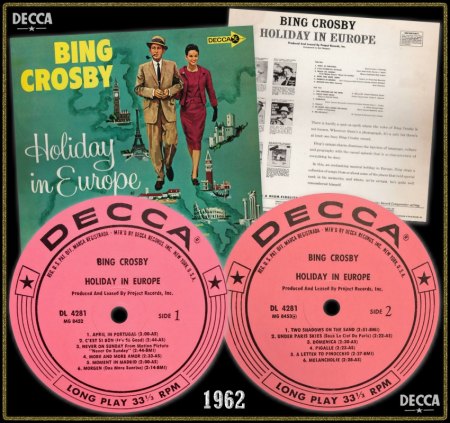 BING CROSBY DECCA LP DL-4281