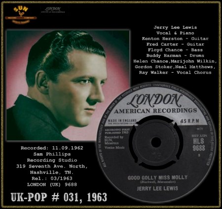 JERRY LEE LEWIS - GOOD GOLLY MISS MOLLY [LONDON UK]