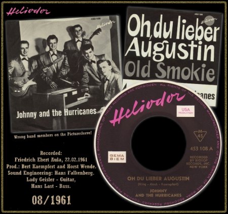 JOHNNY & THE HURRICANES - OH DU LIEBER AUGUSTIN