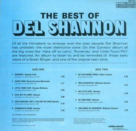 DEL SHANNON  -  Seine LPs