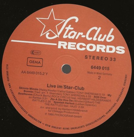 STAR-CLUB LPs