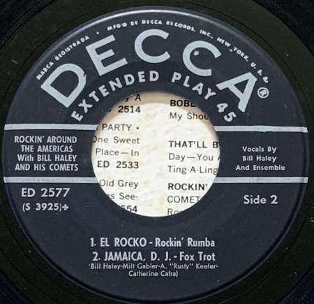 BILL HALEY  -  Decca-EPs