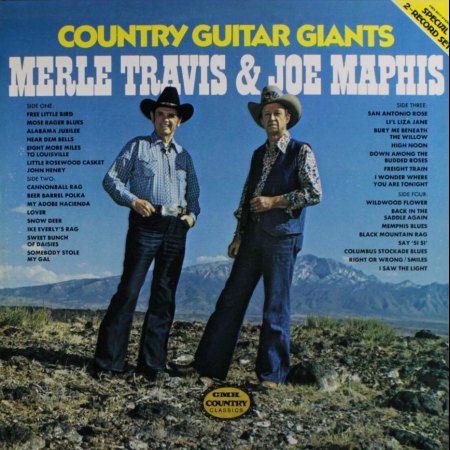 MERLE TRAVIS & JOE MAPHIS CMH LP 9017